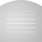 Ekena Millwork Arch Top Surface Mount PVC Gable Vent: Non-Functional, w/ 3-1/2"W x 1"P Standard Frame, 24"W x 42"H GVPAR24X4201SN - alternate 4